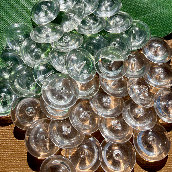 Crystal Large Saucer Beads - 25 Pieces
