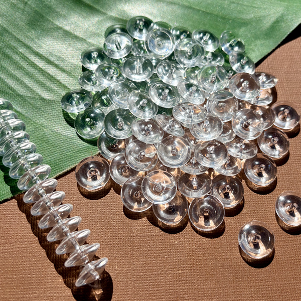 Crystal Small Saucer Beads - 45 Pieces
