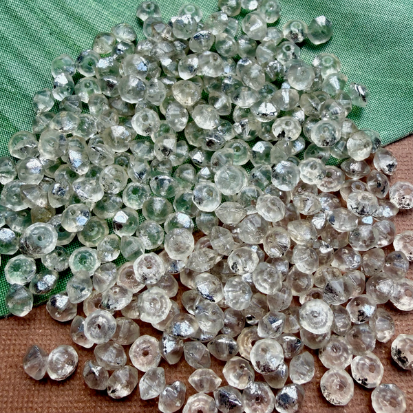 Vintage Crystal Silver 7mm Saucers - 200 Pieces