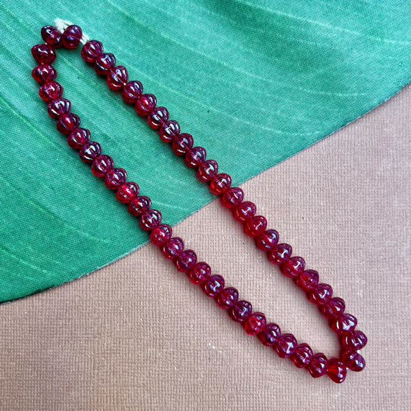 Cherry Red Saucer Beads - 50 Pieces