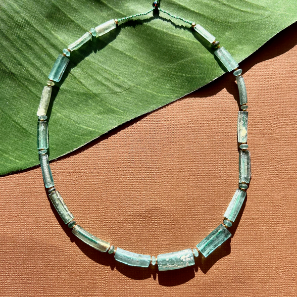 Roman Glass Broken Bangle Necklace