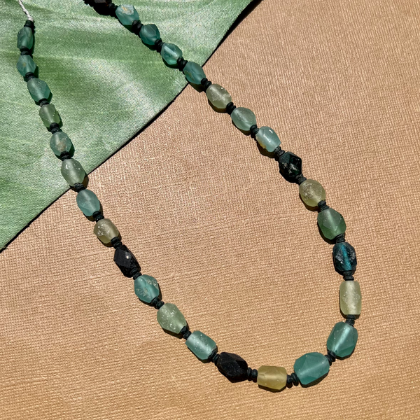 Roman Glass Faceted Bead Strands
