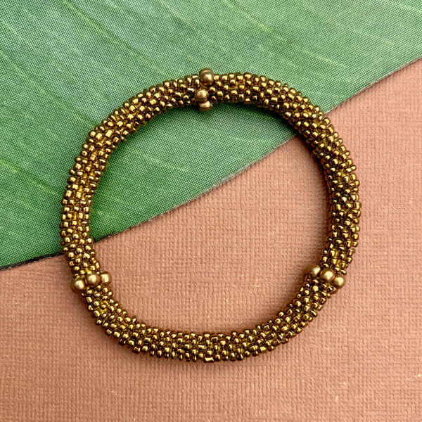 Silver/Gold Beaded Bangles #20