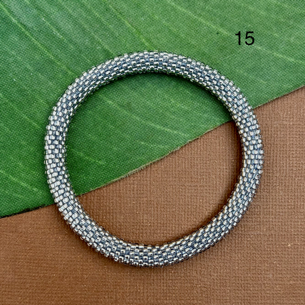 Slate (Gray/Blues/Green) Beaded Bangles