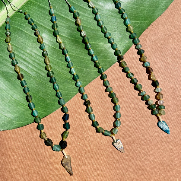 Roman Glass Small Faceted Bead Strands