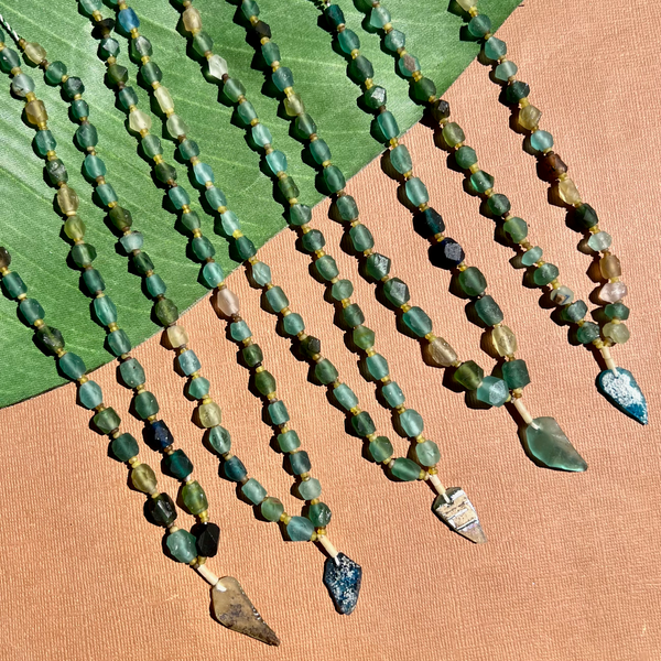 Roman Glass Small Faceted Bead Strands
