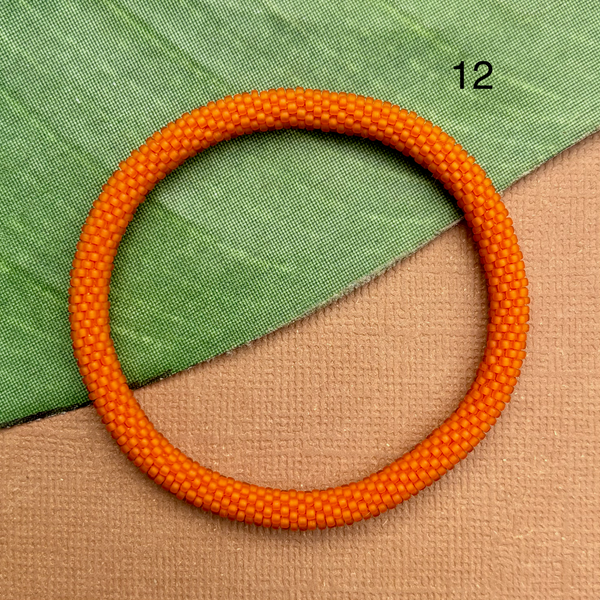 South by Southwest (Orange & Yellow) Beaded Bangles