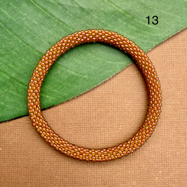 South by Southwest (Orange & Yellow) Beaded Bangles