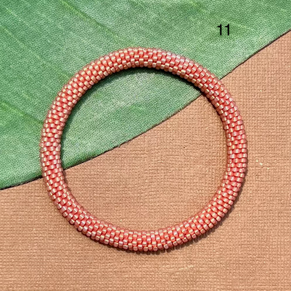South by Southwest (Orange & Yellow) Beaded Bangles