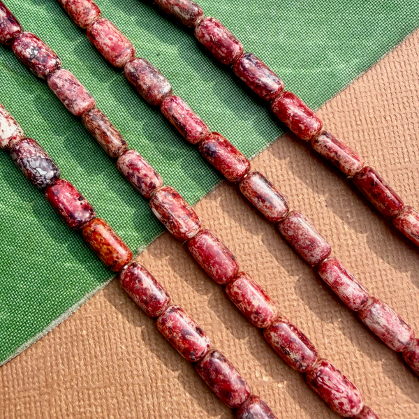 Picasso Red Squished Tubes - 75 Pieces