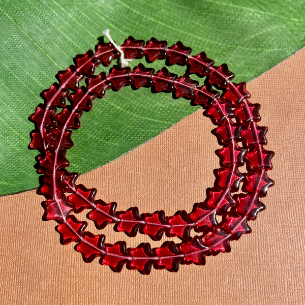 Pink Star Beads - 100 Pieces