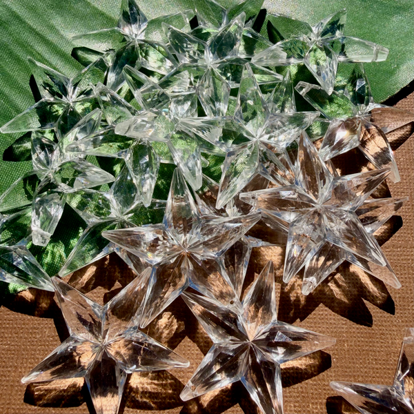 Fancy Crystal Star Pendants - 20 Pieces