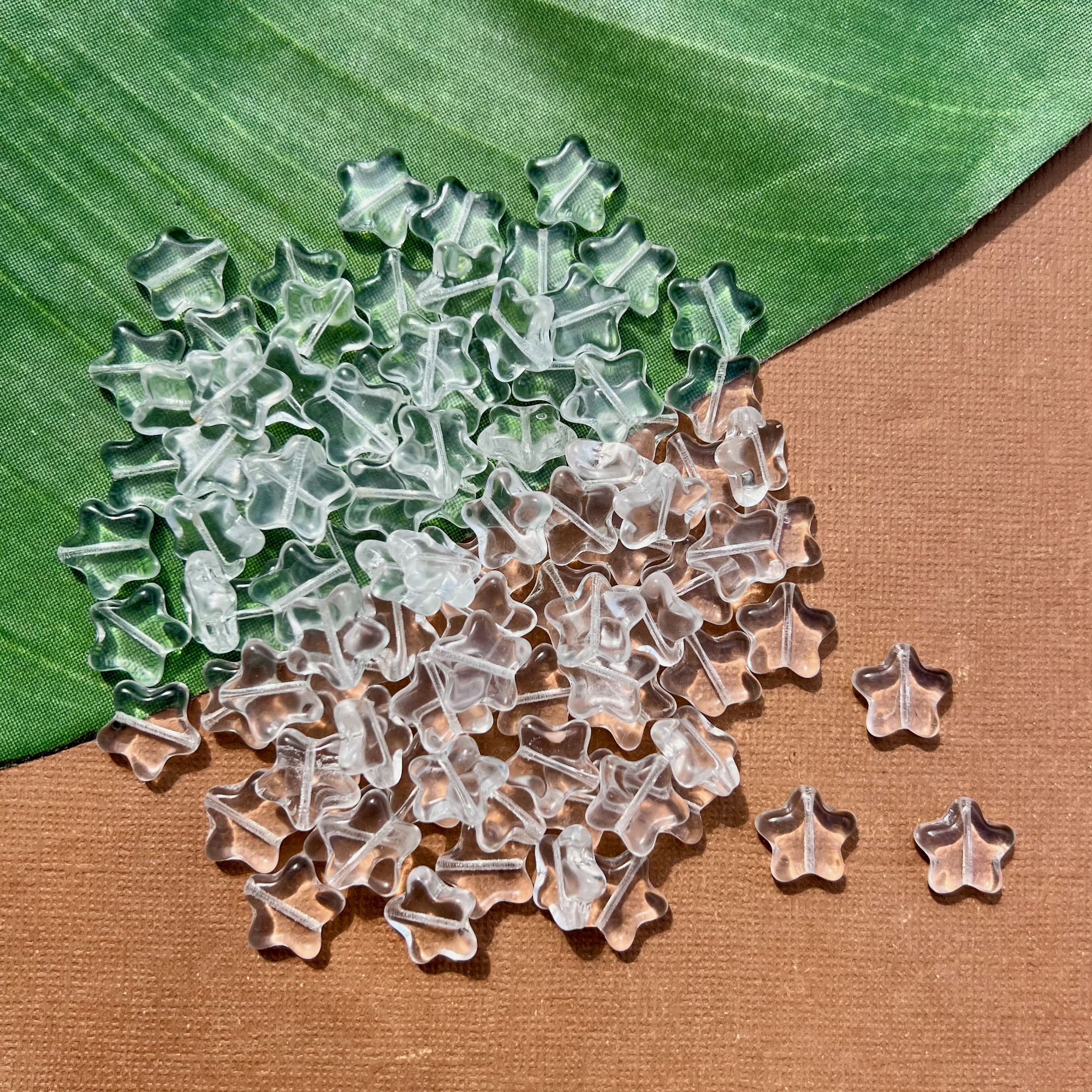 Crystal Star Beads - 50 Pieces