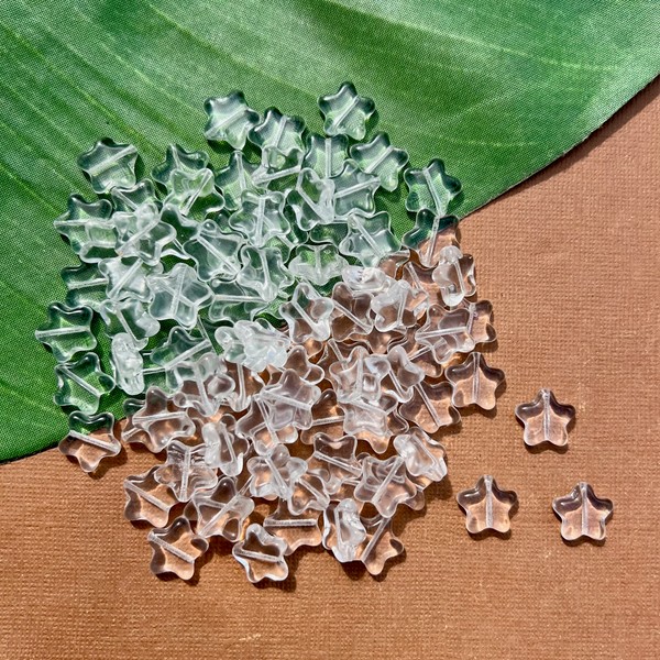 Crystal Star Beads - 50 Pieces