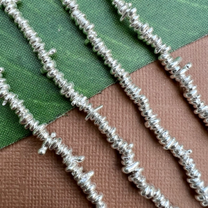 Hill Tribe Fine Silver Irregular Chip Beads