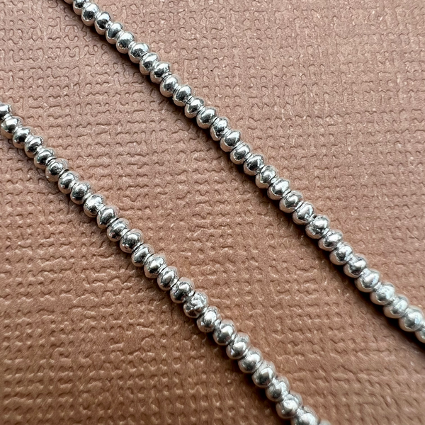 Hill Tribe Silver Tiny Rondelle Beads
