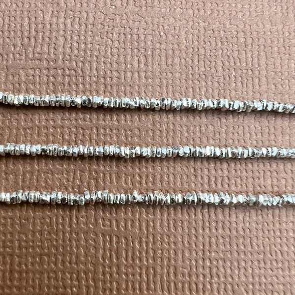 Hill Tribe Silver Tiny Square Slices