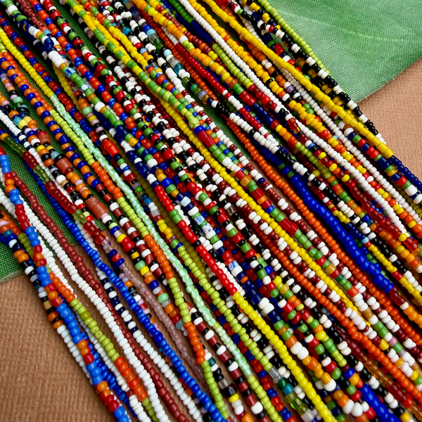Old African Tamba Seed Bead Necklaces