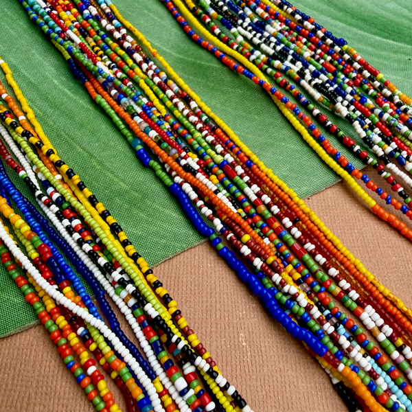 Old African Tamba Seed Bead Necklaces