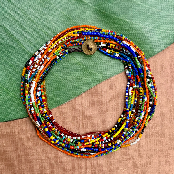 Old African Tamba Seed Bead Necklaces