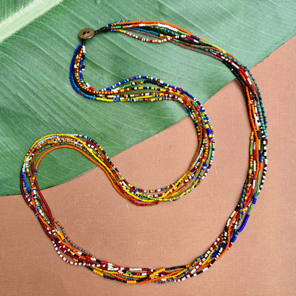 Old African Tamba Seed Bead Necklaces