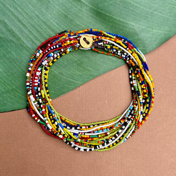 Old African Tamba Seed Bead Necklaces