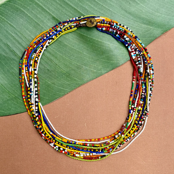 Old African Tamba Seed Bead Necklaces