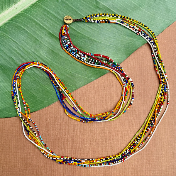 Old African Tamba Seed Bead Necklaces