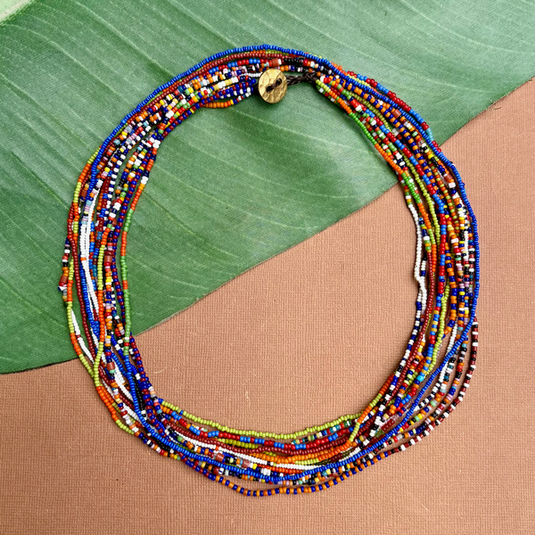Old African Tamba Seed Bead Necklaces