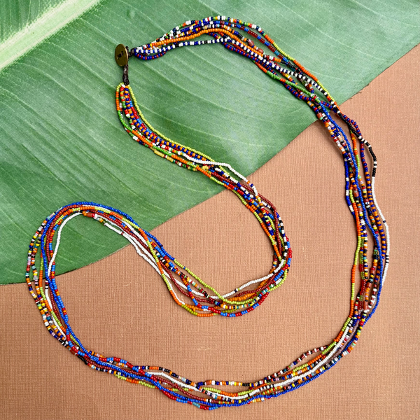 Old African Tamba Seed Bead Necklaces