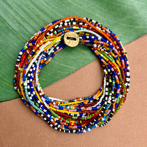Old African Tamba Seed Bead Necklaces