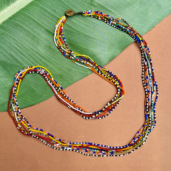 Old African Tamba Seed Bead Necklaces