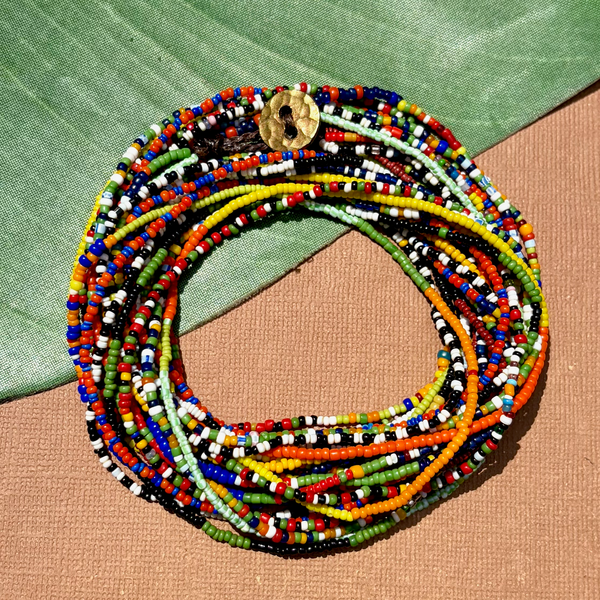 Old African Tamba Seed Bead Necklaces