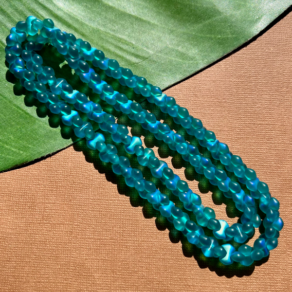 Iridescent Teal Diamond Barbells - 150 Pieces