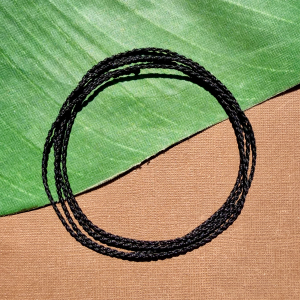 Black Skinny Braided Nylon Cord