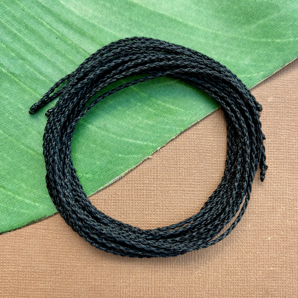 Black Skinny Braided Nylon Cord