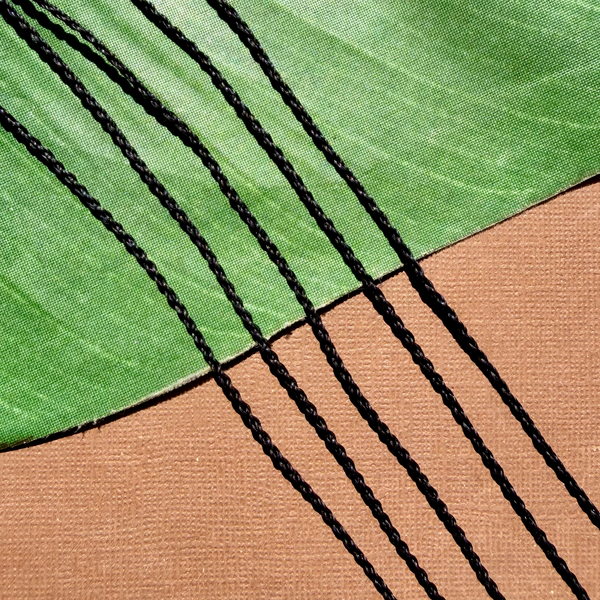 Black Skinny Braided Nylon Cord