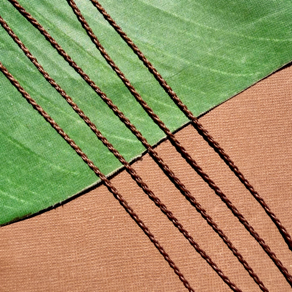 Medium Brown Skinny Braided Nylon Cord