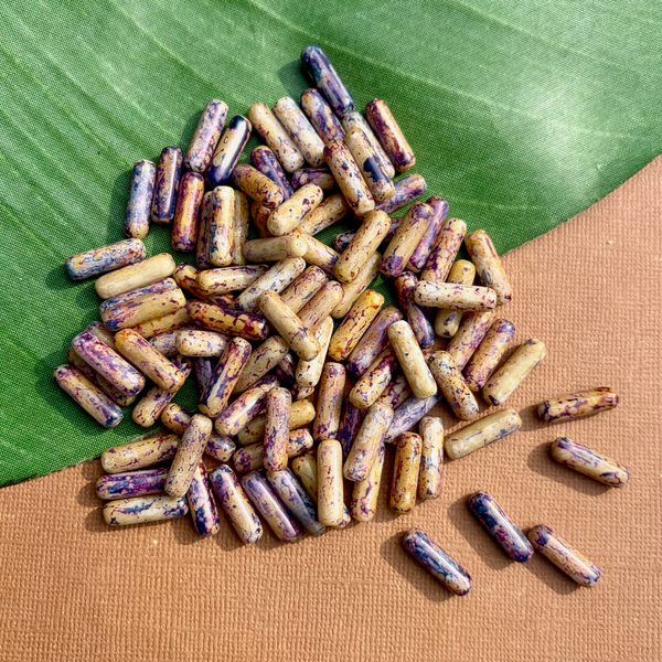 Picasso Yellow Purple Tubes - 25 Pieces