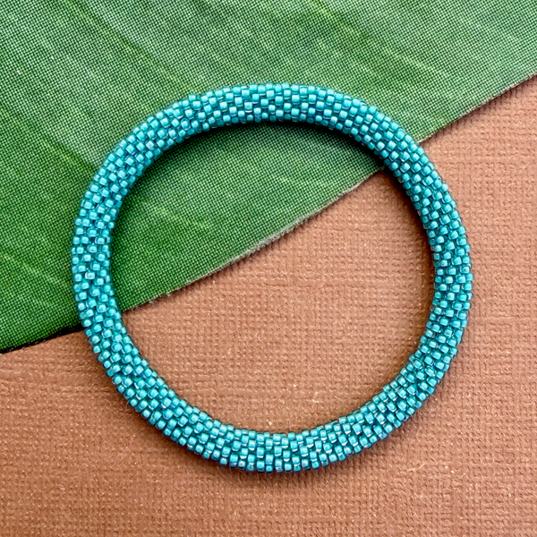 Turquoise Beaded Bangles #12