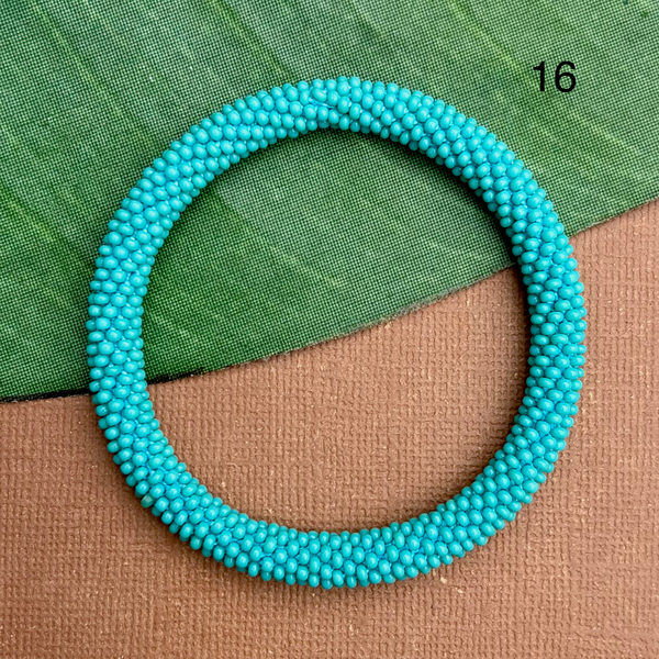 Turquoise Beaded Bangles