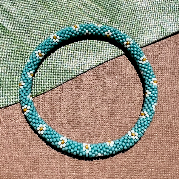 Turquoise Beaded Bangles #23