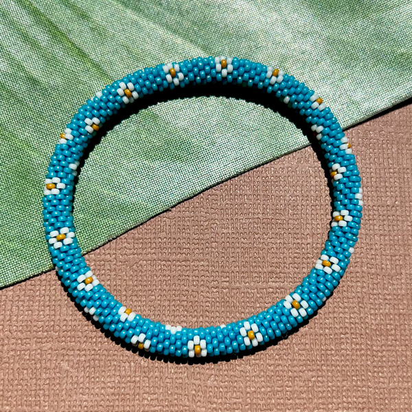 Turquoise Beaded Bangles #24