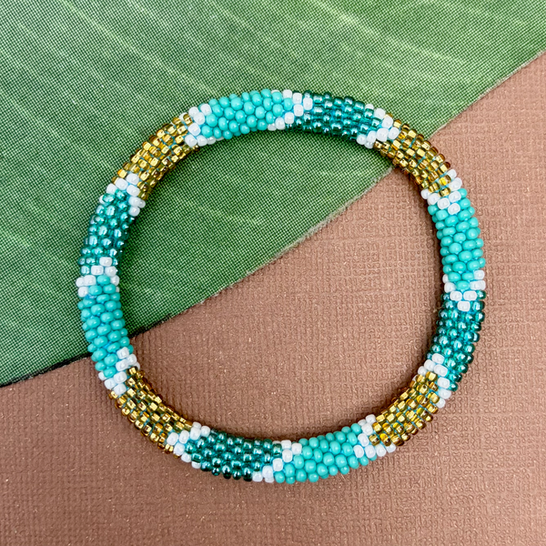 Turquoise Beaded Bangles #25