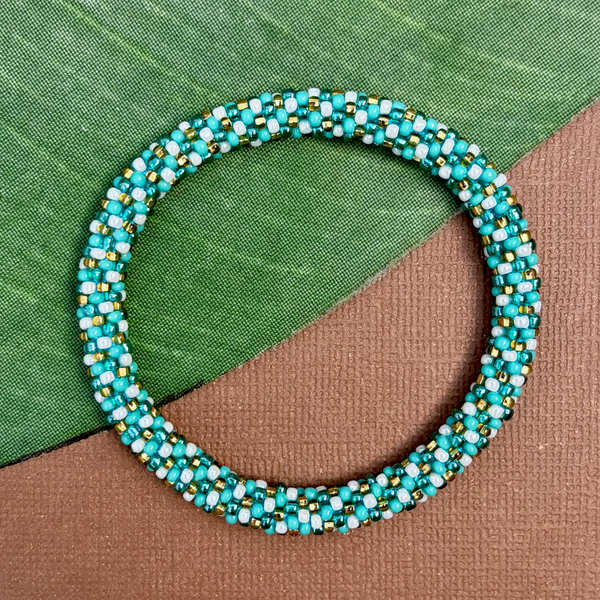 Turquoise Beaded Bangles #27