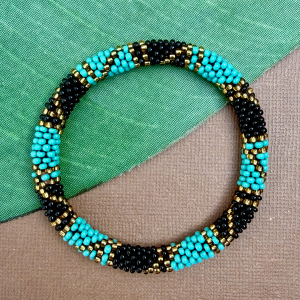 Turquoise Beaded Bangles #29