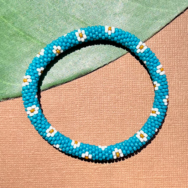 Turquoise Beaded Bangles #7