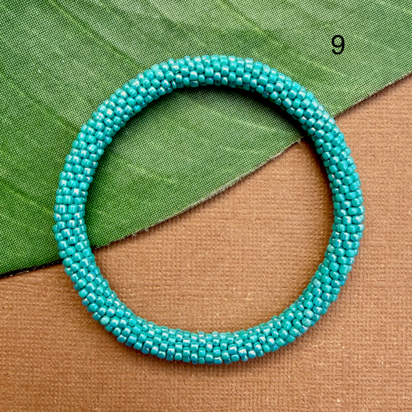 Turquoise Beaded Bangles #9