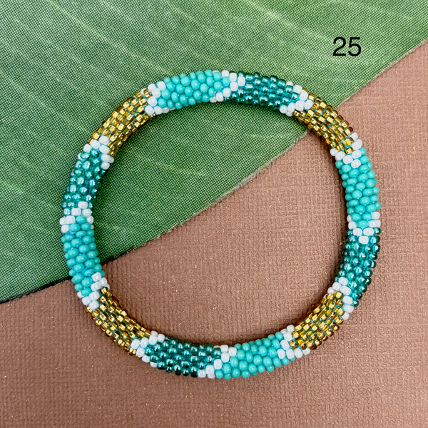 Turquoise Beaded Bangles