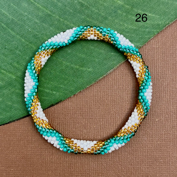 Turquoise Beaded Bangles